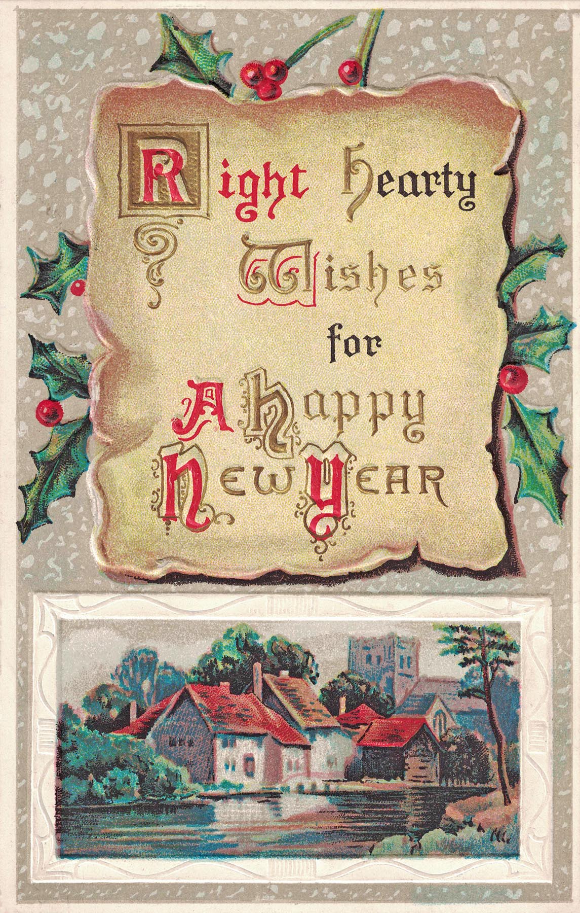 Free Printable Vintage New Year's Postcards • Rose Clearfield